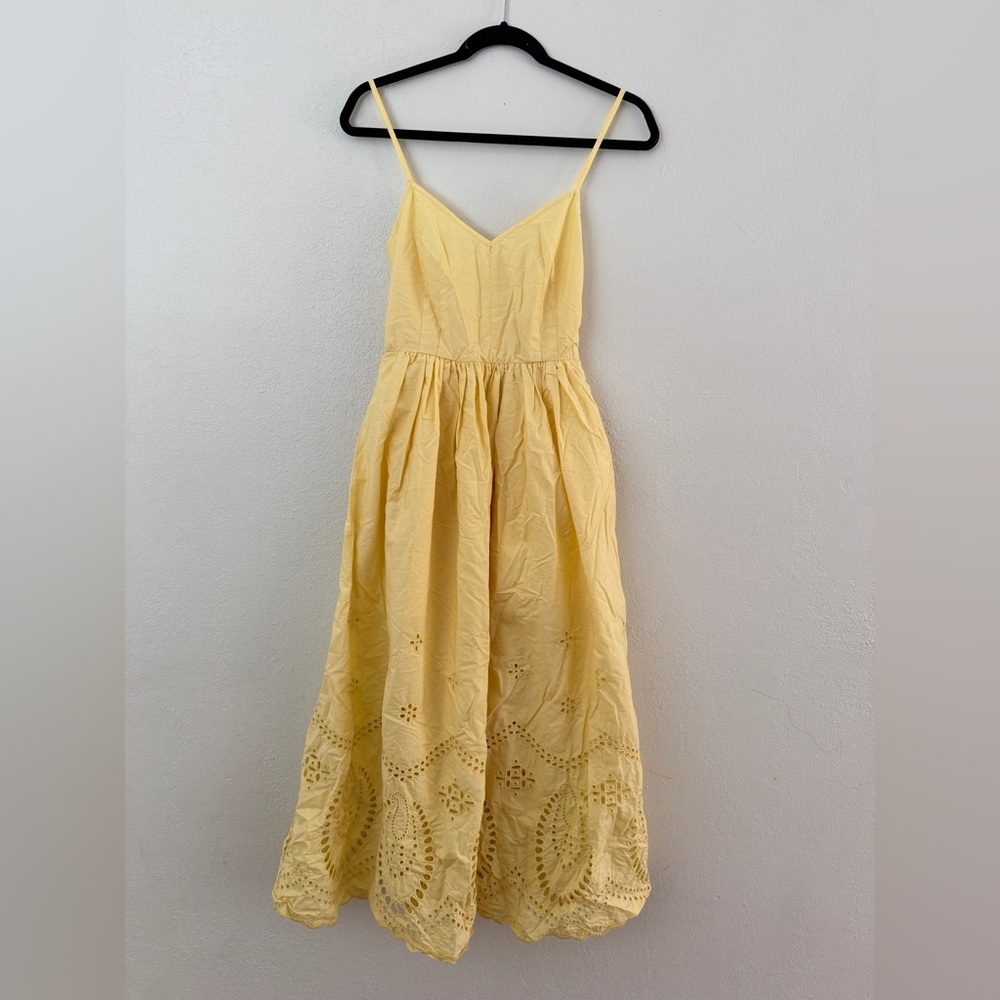 Club Monaco Embroidered Eyelet Maxi dress